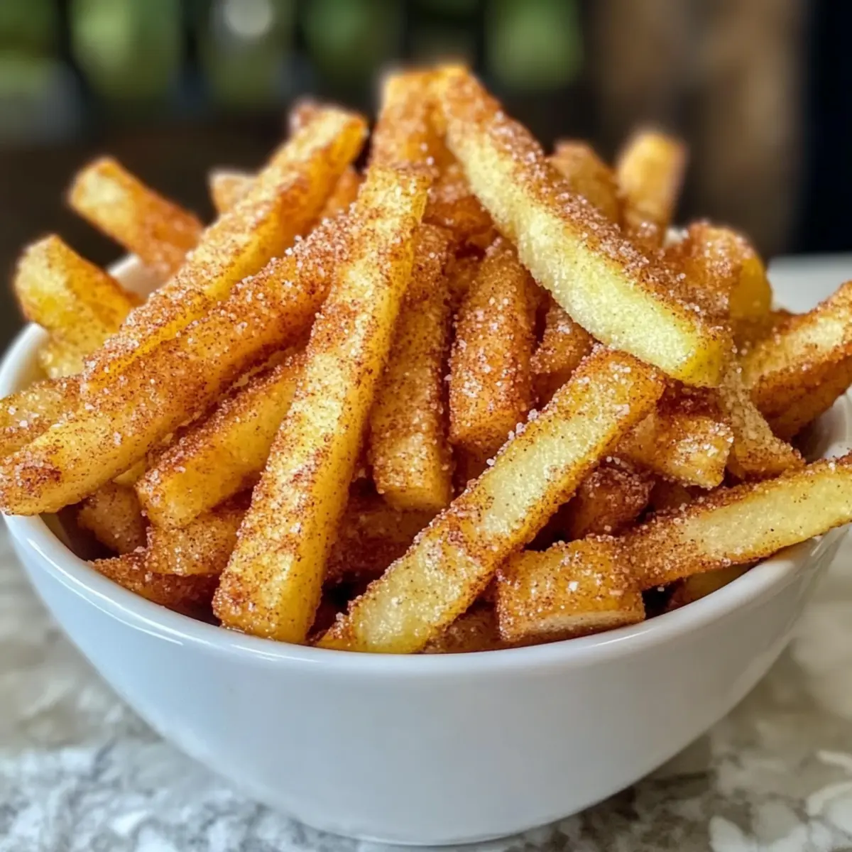 Crispy Apple Fries aus dem Air Fryer ganz einfach